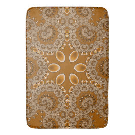 Tapete De Banheiro Renda Fractal de Caramelo