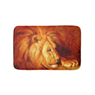 Tapete De Banheiro Resting Lion (por Abbott Handerson Thayer)
