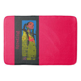 Tapete De Banheiro #resting Vibes, Fúchsia,