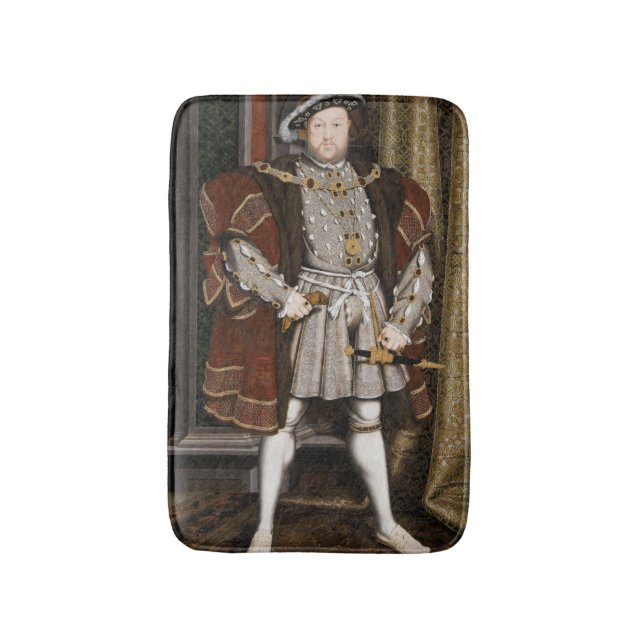 Tapete De Banheiro Retrato de Henrique VIII (Hans Holbein, o Jovem) (Frente Vertical)