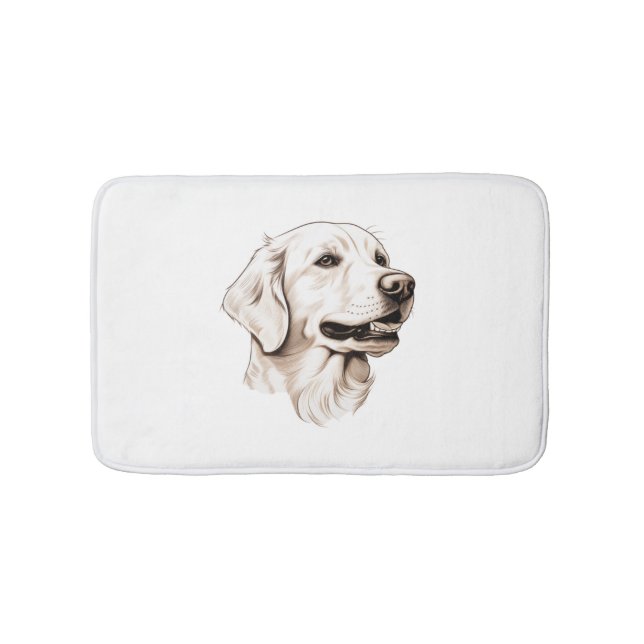 Tapete De Banheiro Retriever de ouro 2 (frente)
