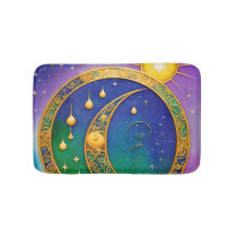 Retro Boho Sol Lua Estrelas Hippie Vintage
