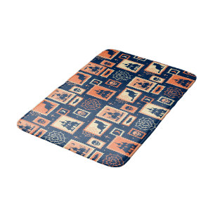 Tapete De Banheiro Retro Halloween Artistamps