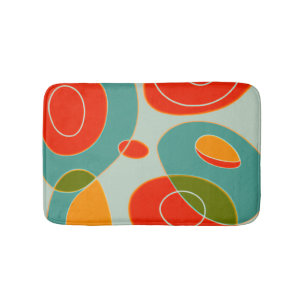 Tapete De Banheiro Retro Multicolor