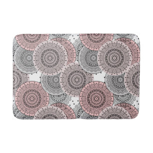 Tapete De Banheiro Retro, padrão retrô, azul e rosa, elegante