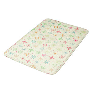 Tapete De Banheiro Retro Stars Bath Mat