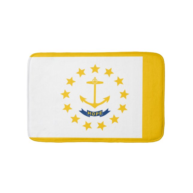 Tapete De Banheiro Rhode Island State Flag Design (frente)