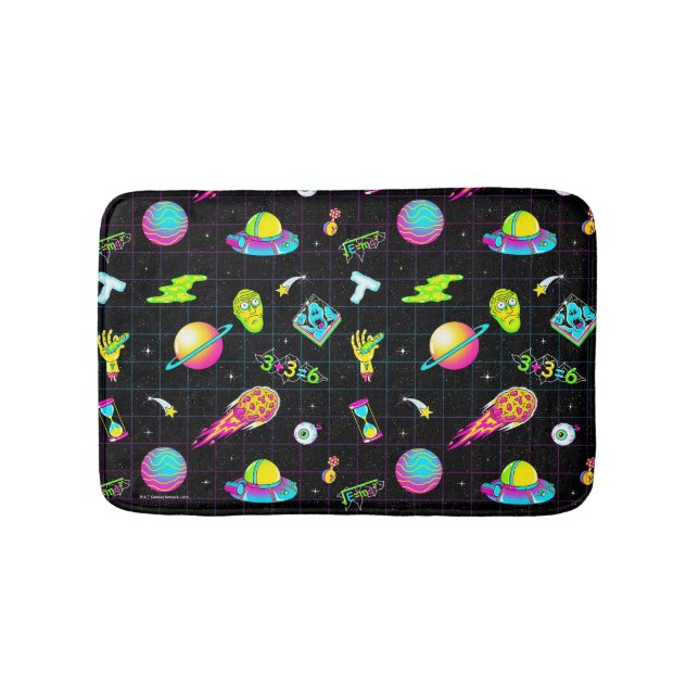 Tapete De Banheiro RICK E MORTY™ | Psicodélica 3 Padrão (frente)