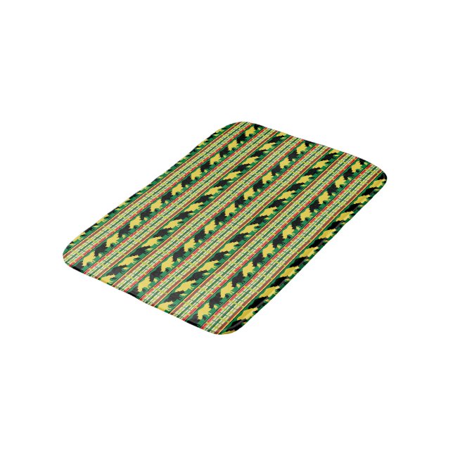 Tapete De Banheiro Rinocerontes Safari Weave Patterno (Angulado)