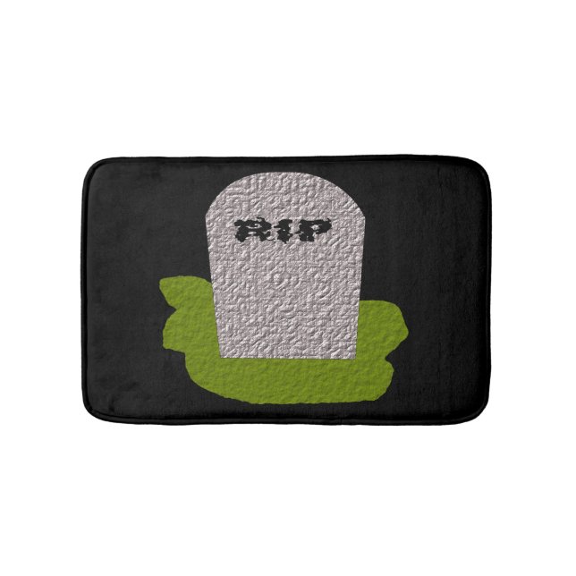 Tapete De Banheiro RIP Tombstone Bath Mat (frente)