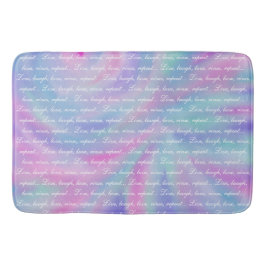 Tapete De Banheiro Rir ao vivo amor enxaguar repetir sereia arco-íris