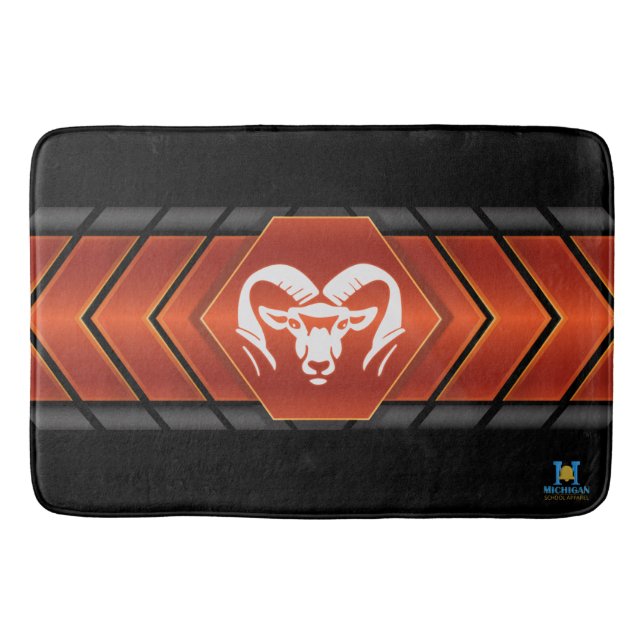 Tapete De Banheiro Rockford Rams #2 Bath Mat (Frente)