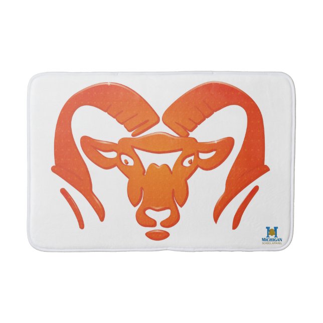 Tapete De Banheiro Rockford Rams #4 (Frente)