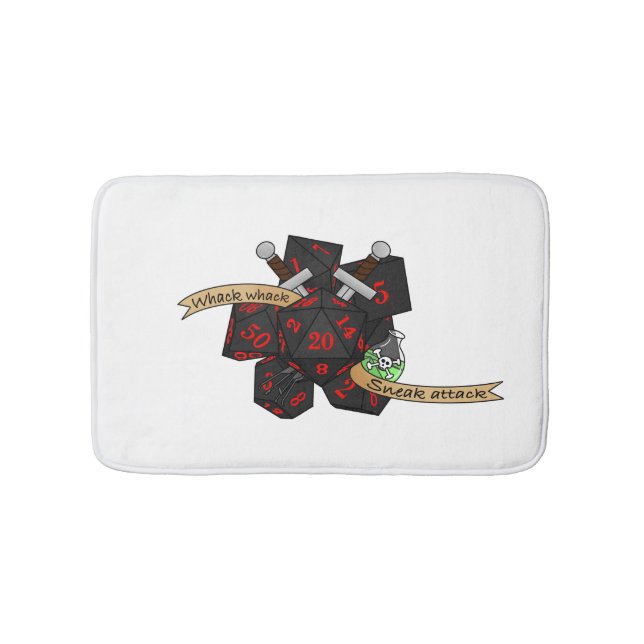 Tapete De Banheiro Rogue Dice Design (frente)