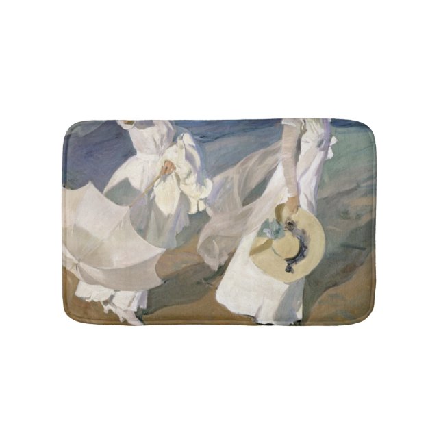 Tapete De Banheiro Rolando ao longo da costa, 1909 (frente)
