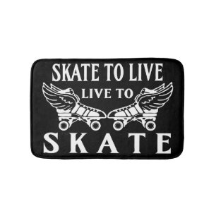 Tapete De Banheiro Rolo Derby, skate a viver vivo para patinar