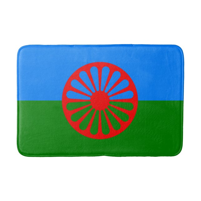 Tapete De Banheiro Romani Flag (Frente)
