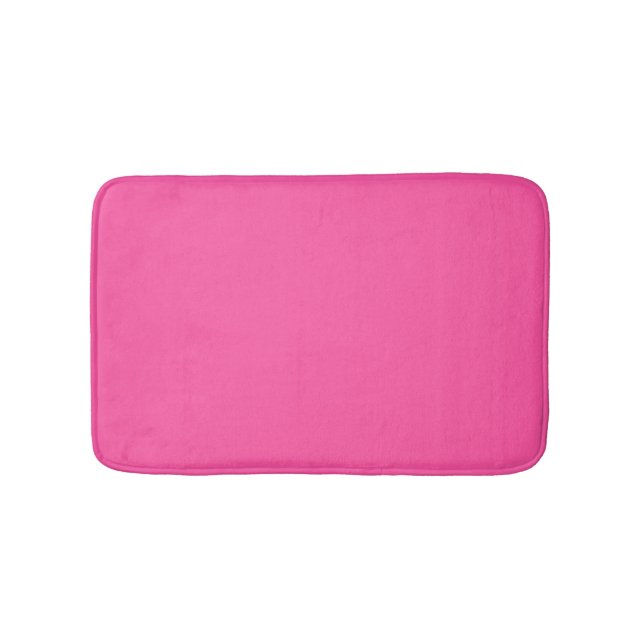 Tapete De Banheiro Rosa brilhante (cor sólida) (frente)