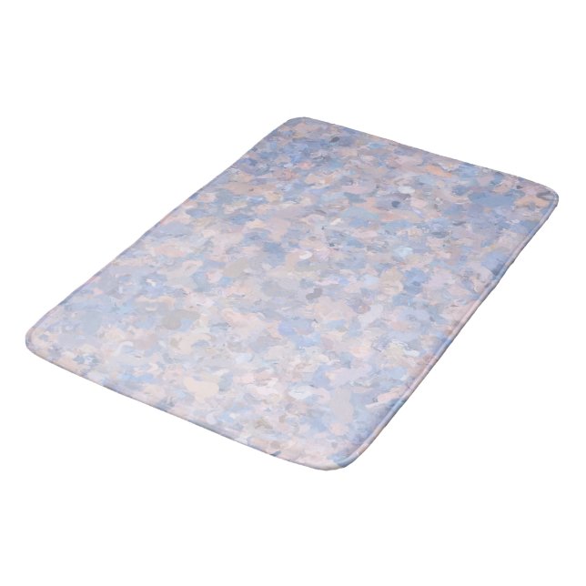 Tapete De Banheiro Rosa claro e Azul (Angulado)