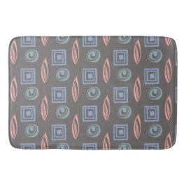 Tapete De Banheiro Rosa de Casa Azul com Padrão Inscrito Retroativame