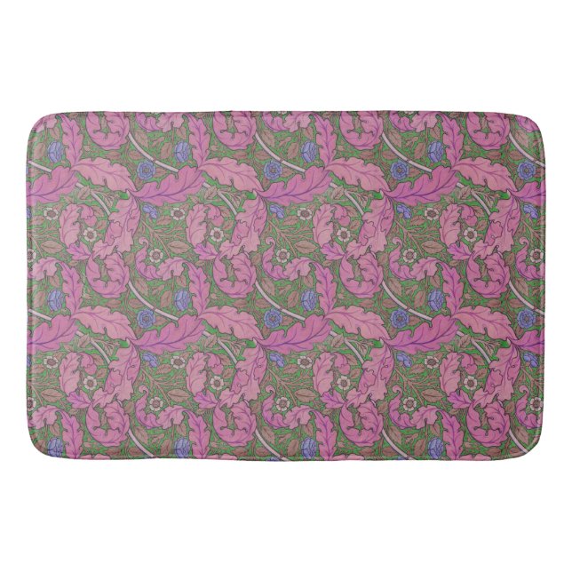 Tapete De Banheiro Rosa e verde floral William Morris Acanthus e Rosa (Frente)
