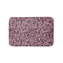 Tapete De Banheiro Rosa malva e camuflagem de carvão abstrato