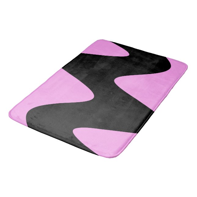 Tapete De Banheiro Rosa Moderno Rio Preto (Angulado)