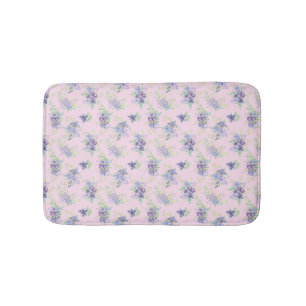 Tapete De Banheiro Rosa Roxo Azul Verde Floral Aquarela Feminina