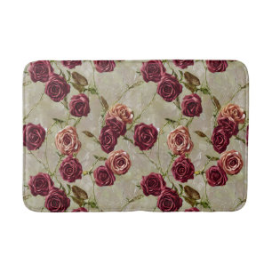 Tapete De Banheiro Rosas Antigas