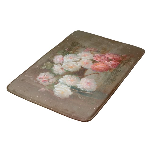 Tapete De Banheiro ROSAS - Bath Mat (Angulado)