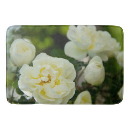 Tapete De Banheiro Rosas brancas, brancas, brancas, para positivas