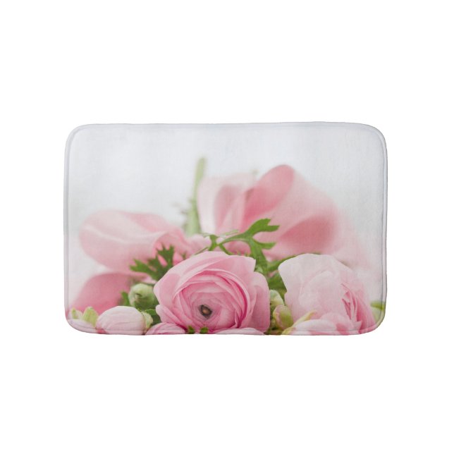 Tapete De Banheiro Rosas de Casamento Rosa (frente)