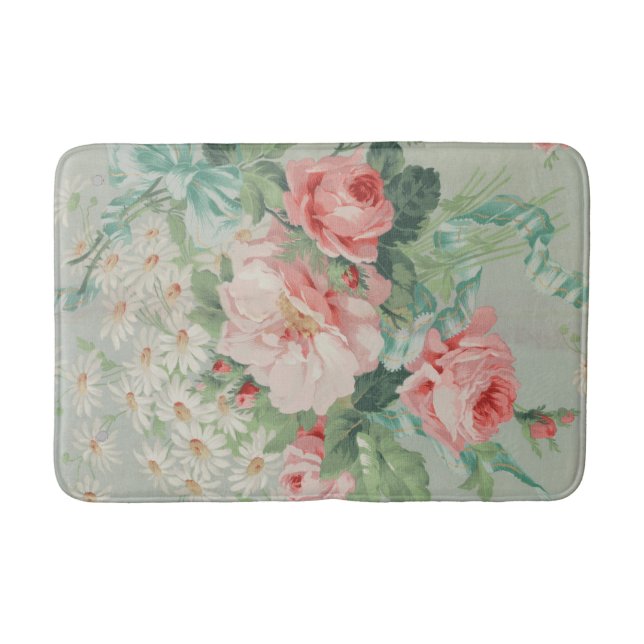 Tapete De Banheiro rosas e Tecidos britânicos de 1890 (Frente)