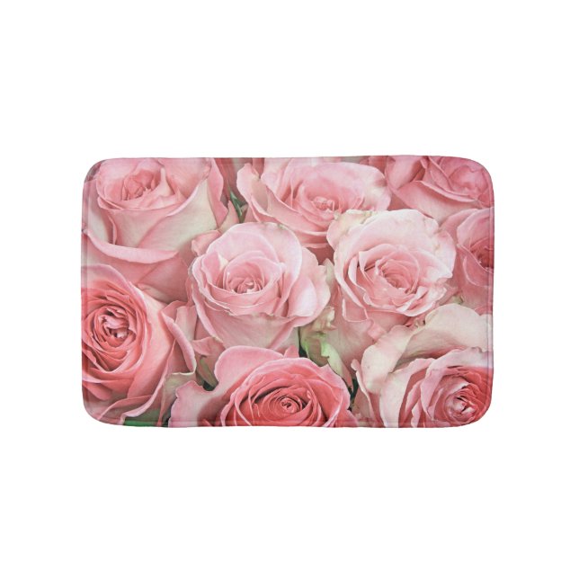 Tapete De Banheiro Rosas Rosa Bath Mat (frente)