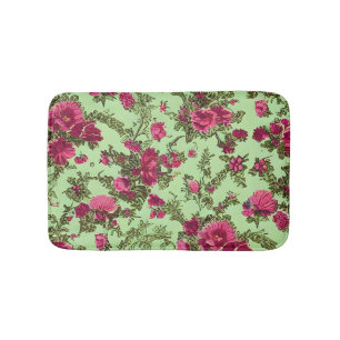 Tapete De Banheiro Rosas Rosa Vitorianas