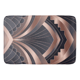 Tapete De Banheiro Rose Gold Navy Geometric Neo Art Deco 