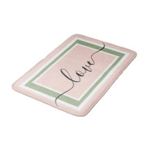Roteiro de Amor Blush Geométrico Rosa Verde