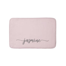 Roteiro de Nome Monograma Feminino Rosa Bege Minim