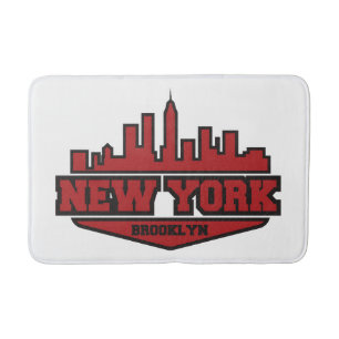 Tapete De Banheiro Roteiro do estilo do bloco de Brooklyn New York