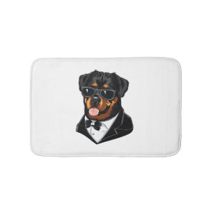 Tapete De Banheiro Rottweiler O Guarda-costas