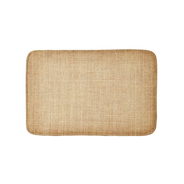 Tapete De Banheiro Roupa natural, fundo texturizado. (frente)