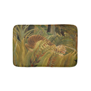 Tapete De Banheiro Rousseau Arte Tropical de Tigres