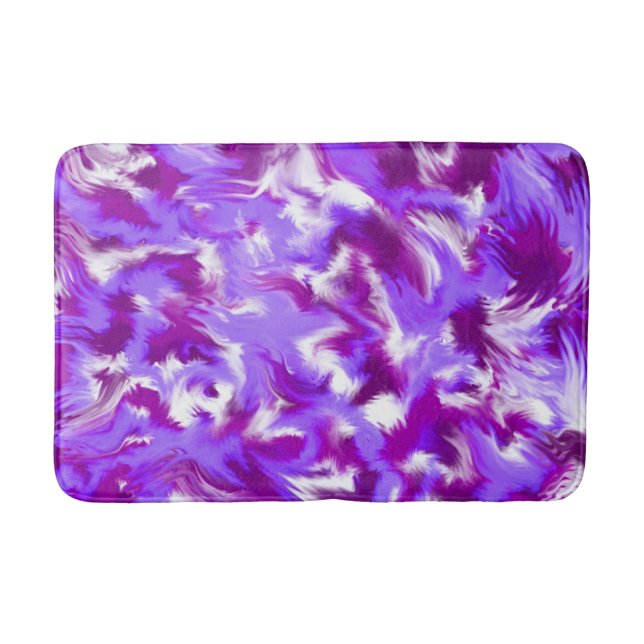 Tapete De Banheiro Roxo abstraído (Frente)
