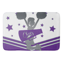 Tapete De Banheiro Roxo Branco Estrelas Prateadas Animam Torcida Chee