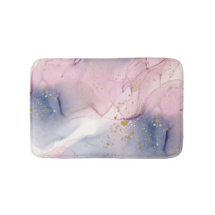 Tapete De Banheiro Roxo Periwinkle Etéreo & Fantasia Tinta Dourada Gl
