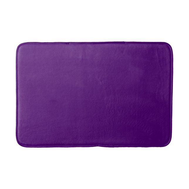 Tapete De Banheiro Roxo real (cor sólida)  (Frente)