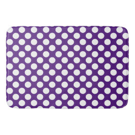 Tapete De Banheiro Roxo Real : Padrão de Grandes Pontos Brancos