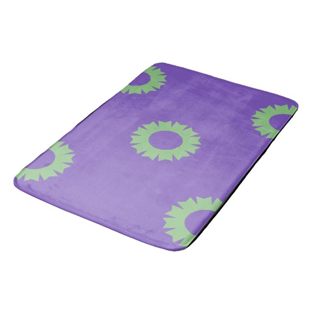 Tapete De Banheiro Roxo Sage Green Geo (Angulado)