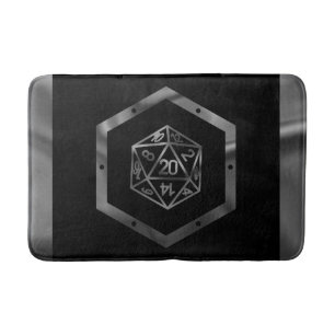 Tapete De Banheiro RPG Dice   Fantasy Old School Tabletop Retro Gamer