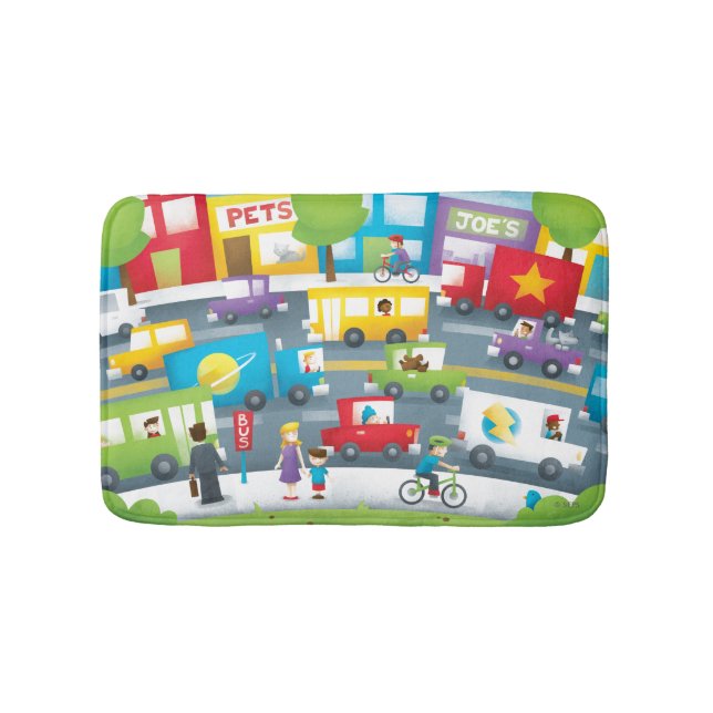 Tapete De Banheiro Rua Cidade (frente)